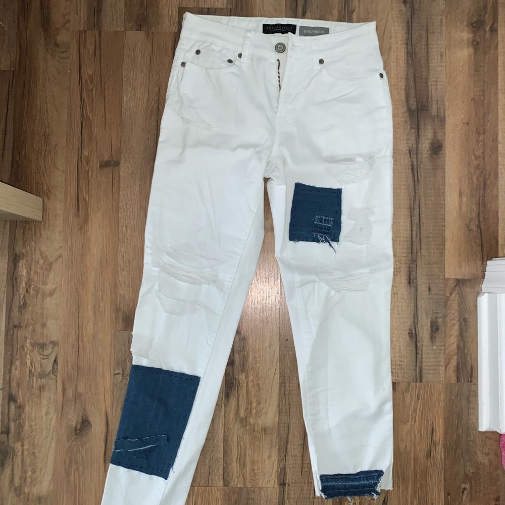 patched jeans